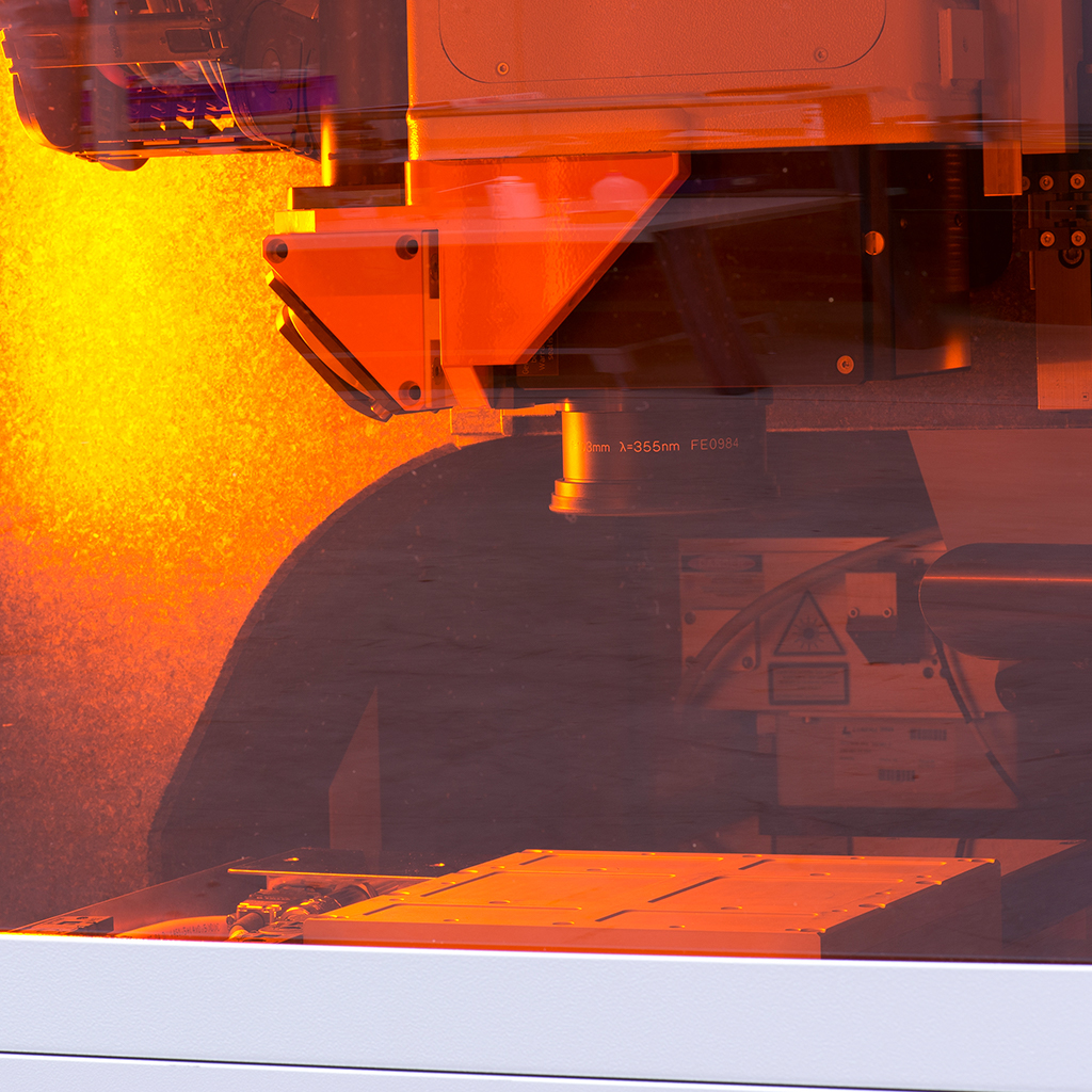 GL.compact espace de travail de la machine de micro-usinage laser GL.compact espace de travail de la machine de micro-usinage laser