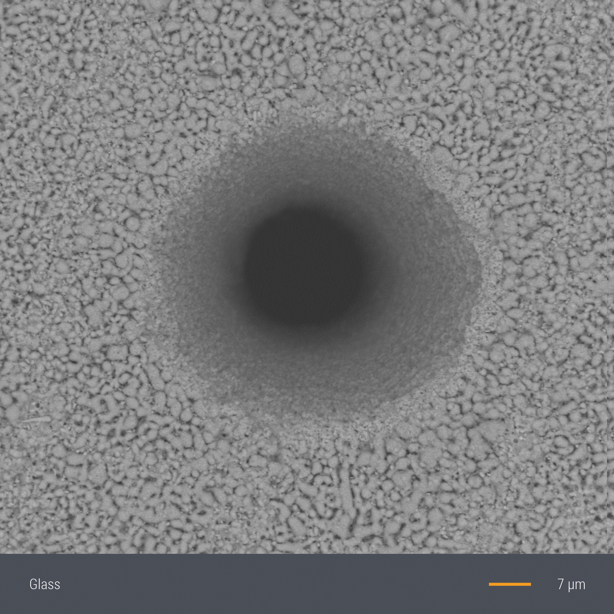 Micro drilling in glass